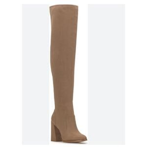 New Jessica Simpson Women's 9W Wide Calf Brixten Tan Thigh High Faux Suede Boot